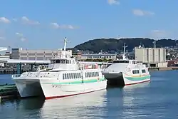 西海沿岸商船の高速船「れぴーど」・「れぴーどエクセル」(佐世保港にて)