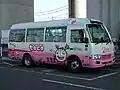 美笹循環専用車両「花の公園」埼京タクシー所属、トヨタ・コースター、BDG-XZB40-VTPENT