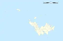 空港の位置（サン・バルテルミー島）