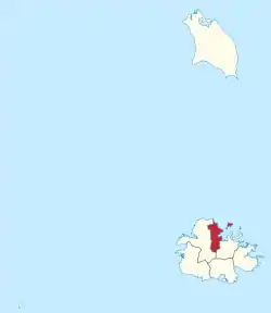 Location of セント・ジョージ教区