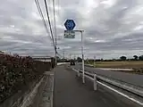 川島町上大屋敷付近