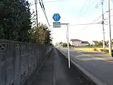 久喜市樋ノ口付近にてこの区間は狭隘区間となる。