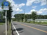 飯能市下加治付近