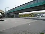 関山北交差点（埼玉県道3号さいたま栗橋線をオーバーパスしている）
