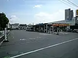 北口ロータリー完成前まで使われていた、旧・北口バスターミナル（2010年5月）