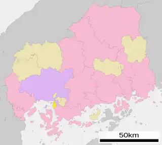 坂町位置図