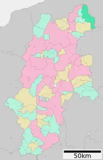 栄村位置図