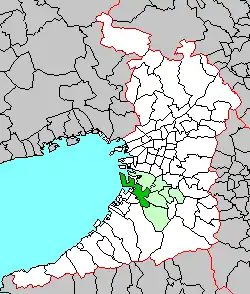 堺市西区の位置