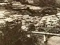 猿谷ダムに沈む前の阪本の街並み1950年頃撮影
