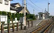 旅客営業廃止後も残る岩手開発鉄道のホーム（2006年10月）