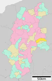 佐久穂町位置図