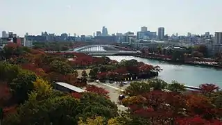 紅葉と桜宮橋(銀橋)