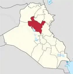Location of サラーフッディーン県Saladin Governorate