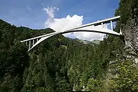 鉄筋コンクリートアーチ橋の草分けザルギナトーベル橋