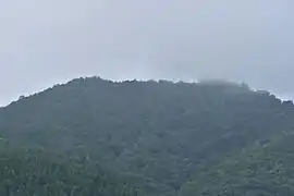 少し靄がかかった左門岳