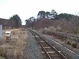 使用されなくなった側の線路は撤去されている（2008年12月）