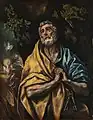 『聖ペテロの涙』（1600年代）国立美術・建築・素描美術館、スペイン