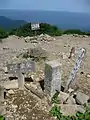 三本槍岳の一等三角点「三倉山」