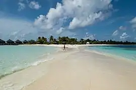モルディブの砂州