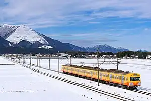 三岐線の電車