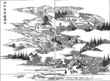 伊佐智佐神社（三国名勝図会）