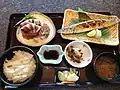 焼きサンマとサンマの刺身宮城県気仙沼直売所レストランにて2012年9月