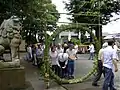 佐野原神社の茅の輪くぐり