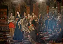 病人を癒すハンガリー王女エルジェーベトセビーリャ美術館蔵