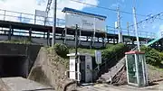 駅北側 上り線ホーム入口