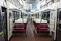 クロスシート改造車3075号車 (3074編成) の車内（2013年 大塩駅）