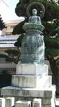 事故の慰霊碑（専念寺境内）