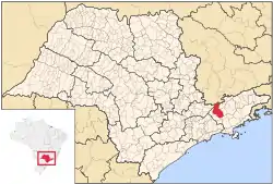 サン・ジョゼ・ドス・カンポスの位置の位置図