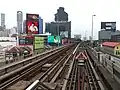 ホームから東方向