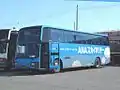 航空会社と契約して車体デザインをオリジナルカラーにした例(全日空スカイホリデー/札幌観光バス)