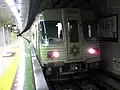 東西線6000形で唯一形が異なる第1編成(試作車)。この編成は2007年10月に運用離脱し、後に廃車された。