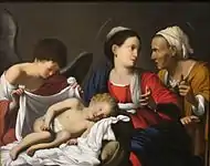 "The Madonna and Child with Saint Anne and an Angle"