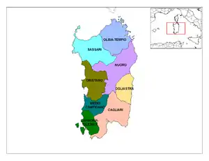 Provinces of Sardinia.