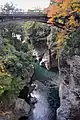猿橋から上流方向の眺め（2017年11月16日撮影）
