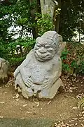 上段:女(左)・山王権現(右)下段:僧(左)・男(右)