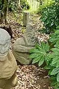 上段:女(左)・山王権現(右)下段:僧(左)・男(右)