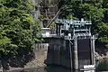 猿谷ダム湖にある阪本取水口