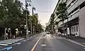 笹塚出張所交差点から東を見る。