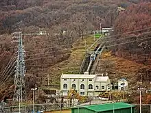 里島水力発電所(大字西長野新諏訪町)