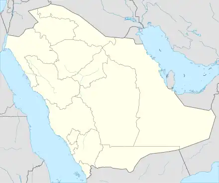フフーフの位置(サウジアラビア内)