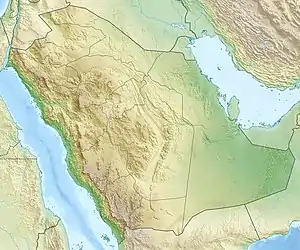 ジッダの位置(サウジアラビア内)
