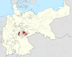 ザクセン＝ヴァイマル＝アイゼナハ大公国の位置