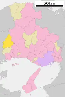 佐用町位置図