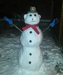ドイツの雪だるま