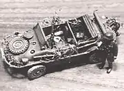 1/72 ミニボックスシリーズシュビムワーゲン (塗装加工済み・ジオラマベース撮影)