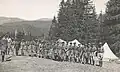 ボーイスカウトのキャンプ。1934年